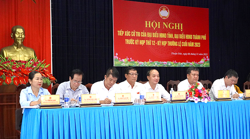 Đại biểu HĐND tỉnh tiếp xúc cử tri trước kỳ họp thứ 12, HĐND tỉnh khóa XVIII