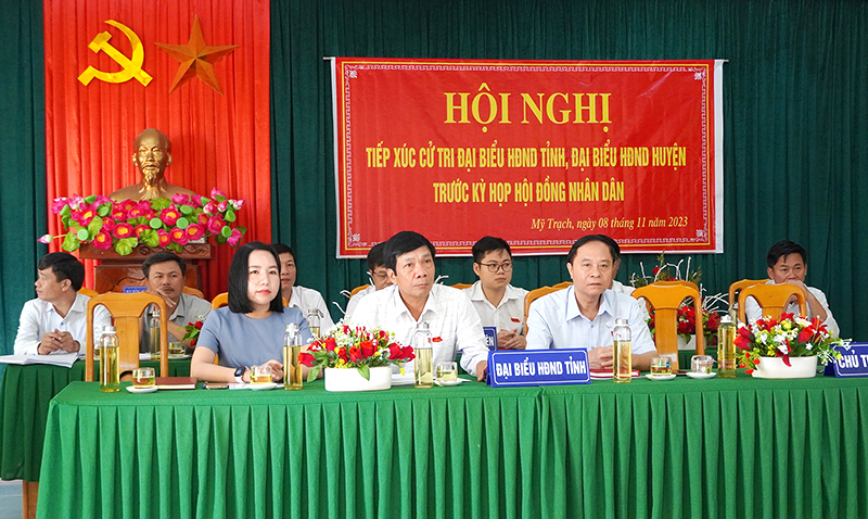 Đại biểu HĐND tỉnh tiếp xúc cử tri huyện Bố Trạch