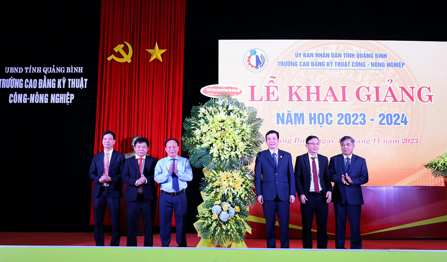 Trường cao đẳng kỹ thuật Công-Nông nghiệp Quảng Bình khai giảng năm học 2023-2024