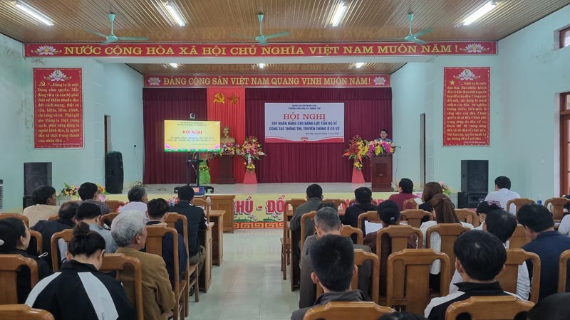 Minh Hóa: Nâng cao năng lực công tác thông tin, truyền thông ở cơ sở