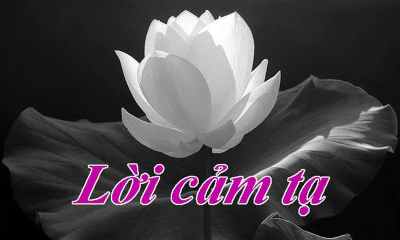 Lời cảm tạ