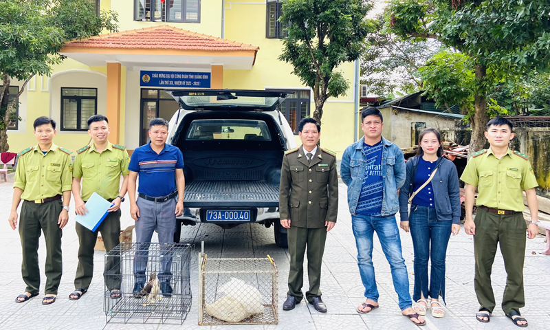 Tuyên Hóa: Bàn giao các cá thể động vật quý hiếm