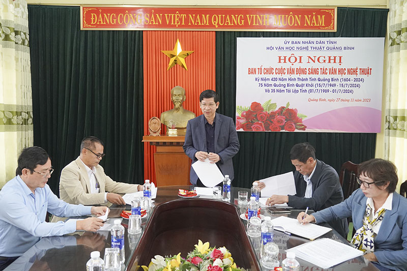 "Cần có những tác phẩm văn học, nghệ thuật về một Quảng Bình đổi mới"