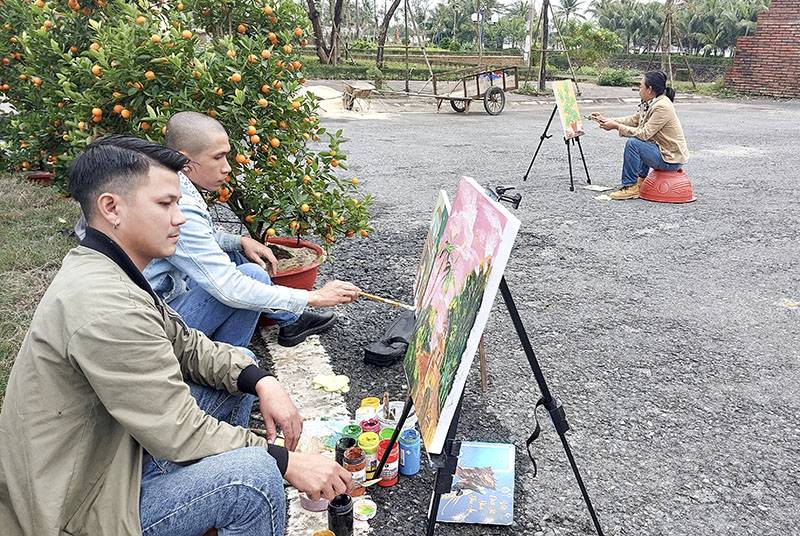 Hội Văn học-Nghệ thuật: Gặp mặt hội viên nhân Ngày truyền thống Mỹ thuật Việt Nam