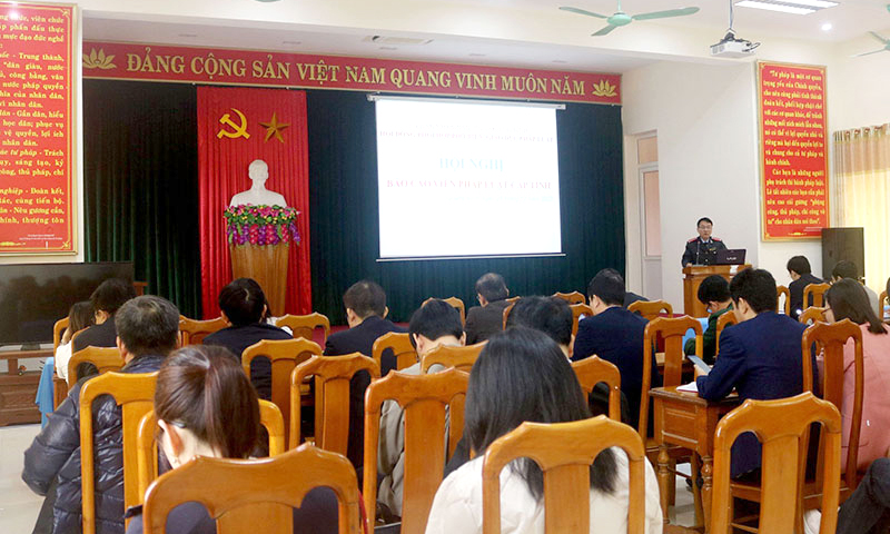 Hội nghị báo cáo viên pháp luật cấp tỉnh quý IV