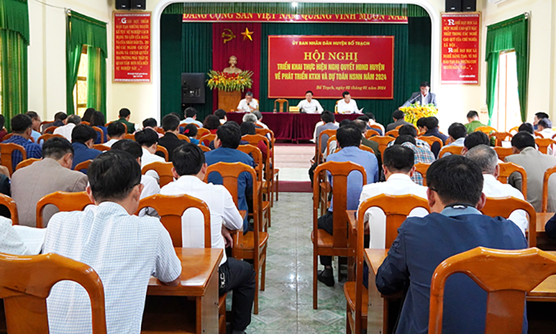 Bố Trạch: Triển khai nghị quyết về phát triển kinh tế-xã hội năm 2024