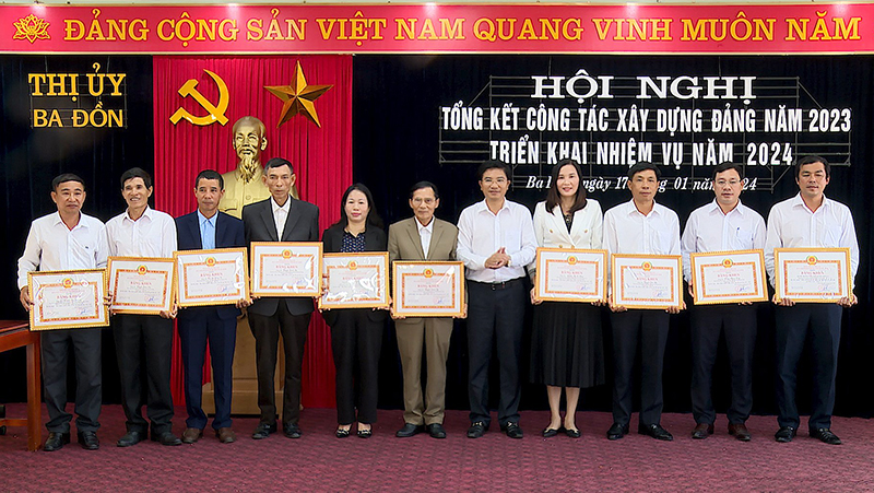 Thị ủy Ba Đồn: Triển khai công tác xây dựng Đảng năm 2024