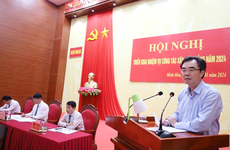 Minh Hóa: Triển khai công tác xây dựng Đảng năm 2024
