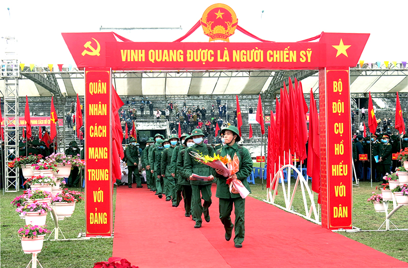 Tổ chức lễ giao nhận quân trên cả nước từ ngày 25-27/2