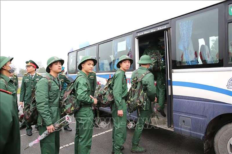 Vận chuyển công dân nhập ngũ bảo đảm an toàn, đúng quy định