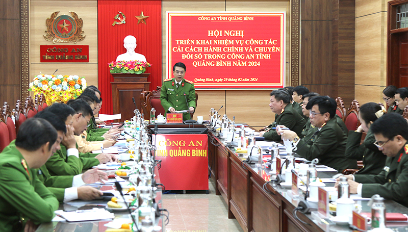 Công an tỉnh đẩy mạnh chuyển đổi số và cải cách hành chính