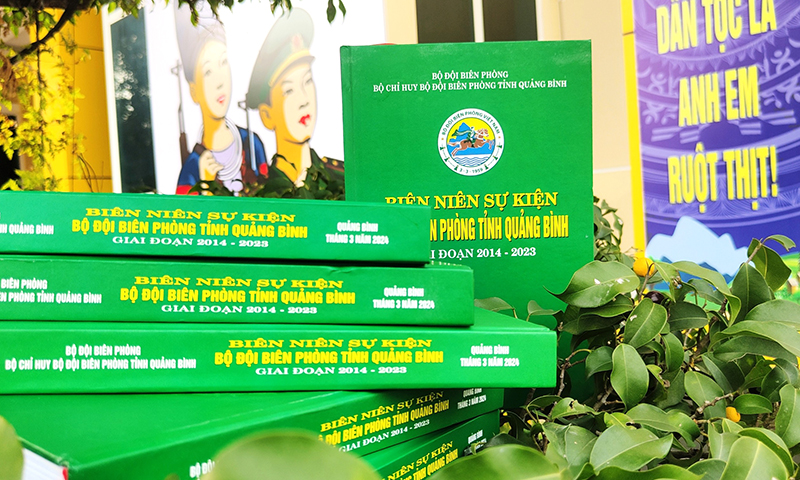Ra mắt cuốn sách "Biên niên sự kiện Bộ đội Biên phòng tỉnh Quảng Bình giai đoạn 2014-2023"