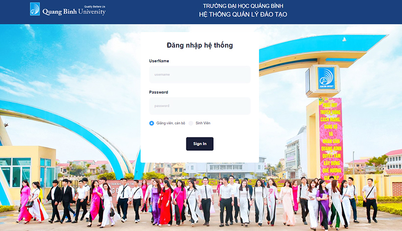 Hệ thống phần mềm quản lý đào tạo sinh viên