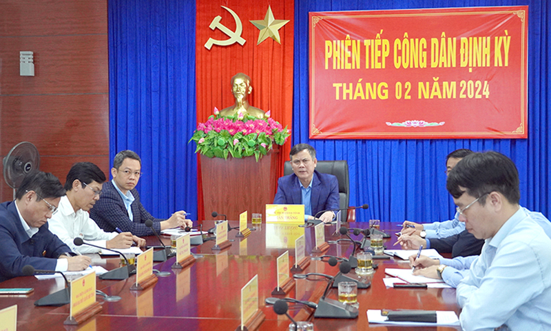 Thông báo lịch tiếp công dân định kỳ phiên tháng 3/2024