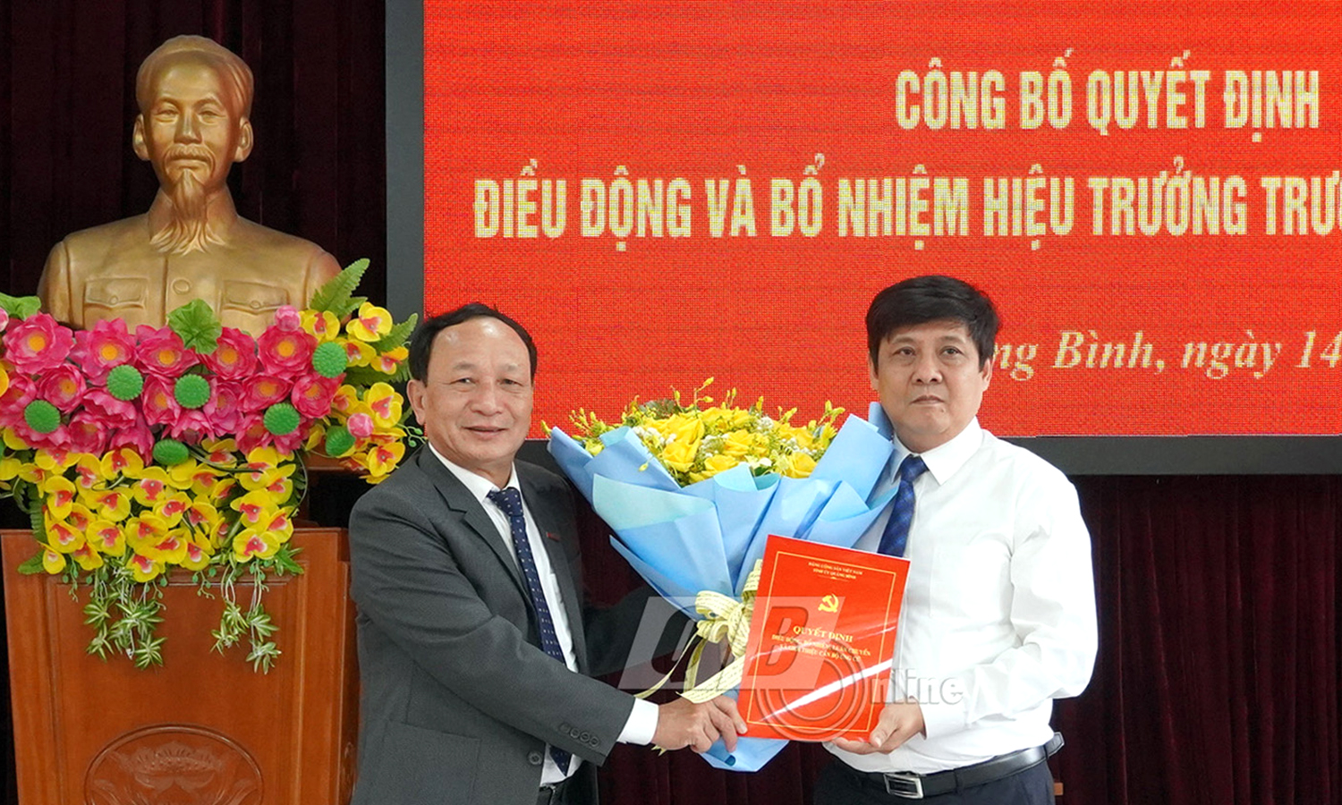 Điều động, bổ nhiệm Hiệu trưởng Trường Chính trị tỉnh