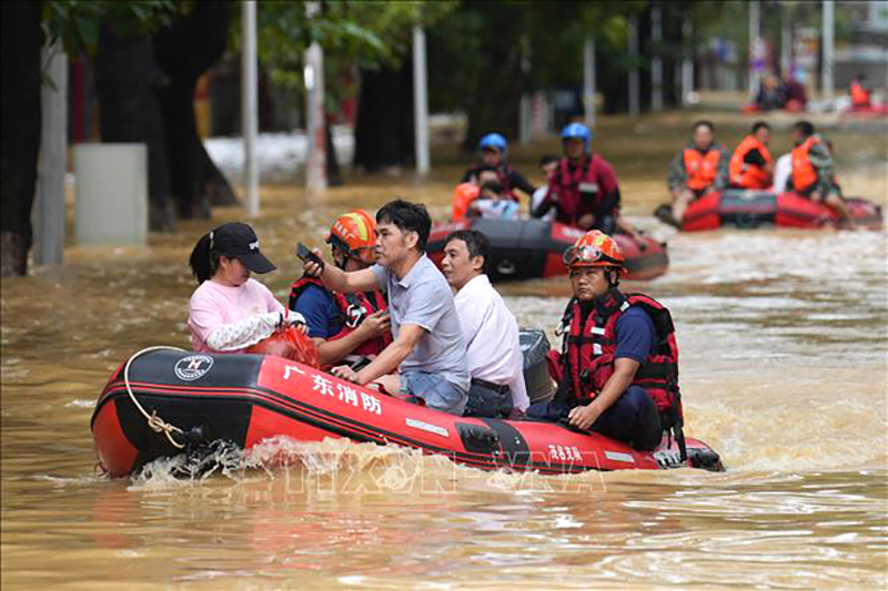 Trung Quốc: Lũ lụt nghiêm trọng tại tỉnh Quảng Đông, 11 người mất tích