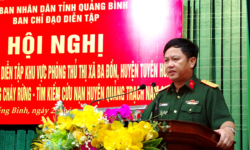 Nhanh chóng điều chỉnh, bổ sung kế hoạch diễn tập bảo đảm sát thực tế