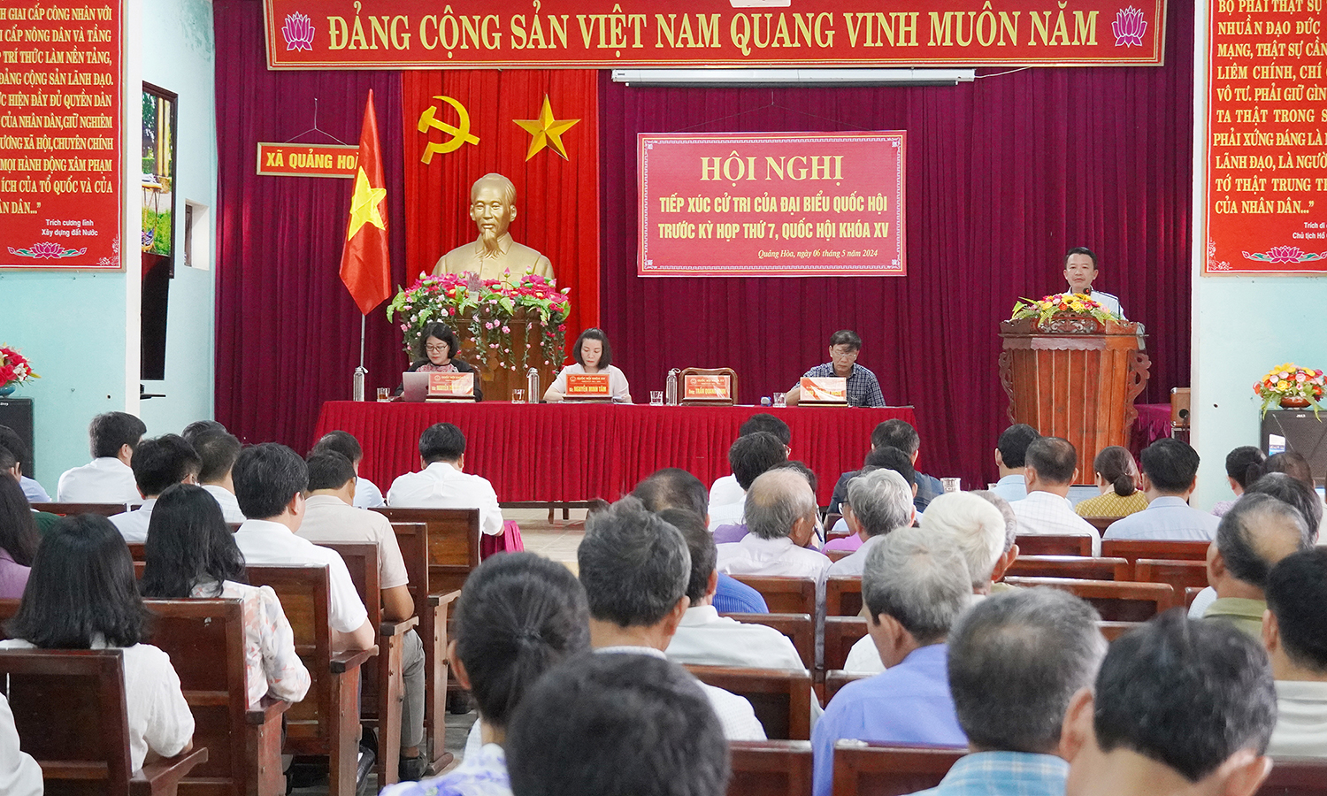 Đại biểu Quốc hội tiếp xúc cử tri trước kỳ họp thứ 7, Quốc hội khóa XV