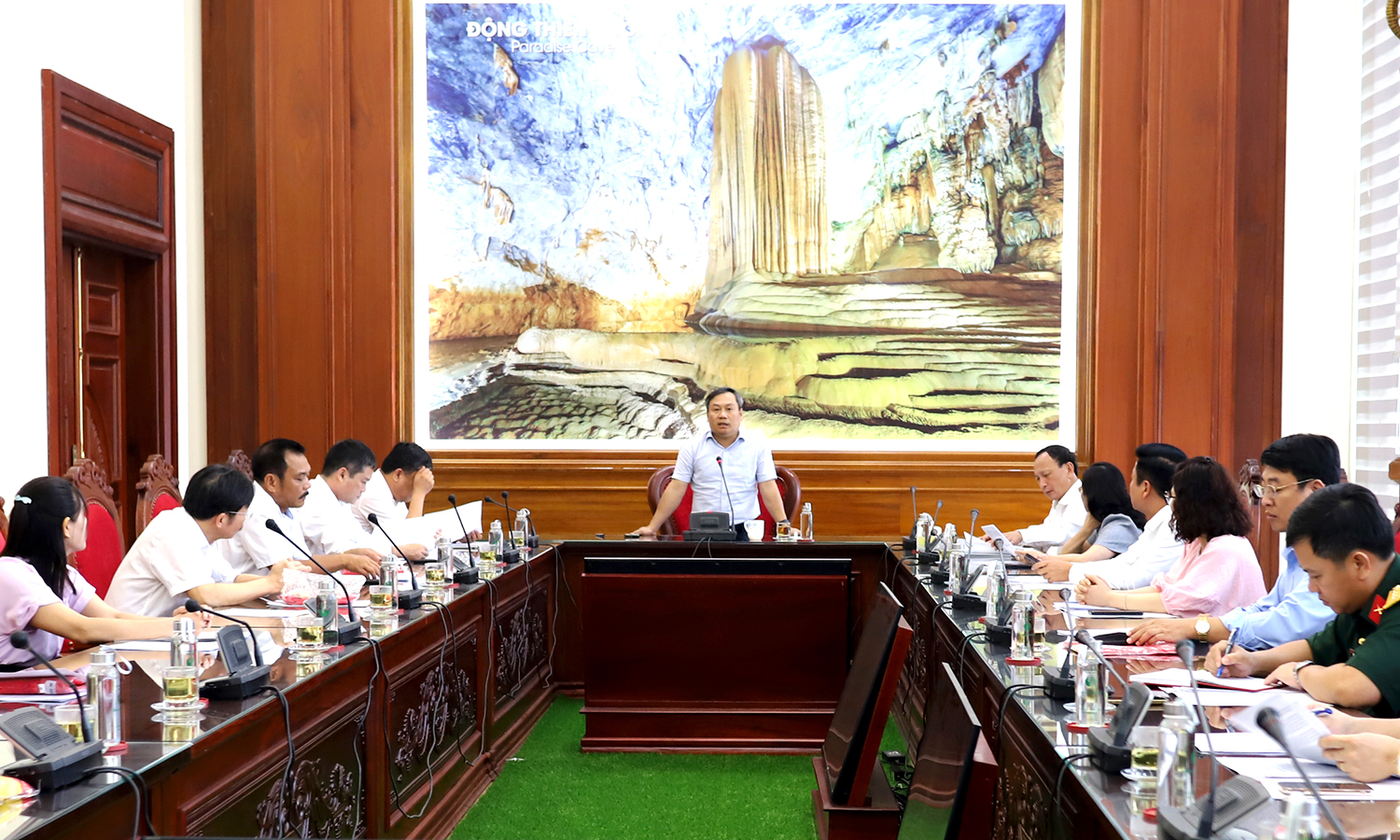 Lãnh đạo tỉnh gặp mặt đoàn công tác thăm huyện đảo Trường Sa và nhà giàn DK1