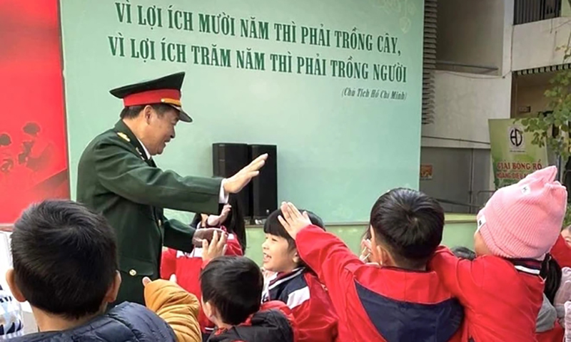 Hướng dẫn lồng ghép nội dung giáo dục quốc phòng và an ninh trong trường tiểu học