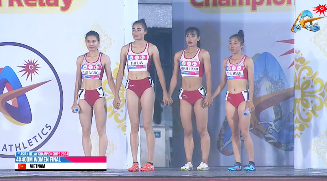 Điền kinh Việt Nam giành HCV tại Giải tiếp sức vô địch châu Á 2024