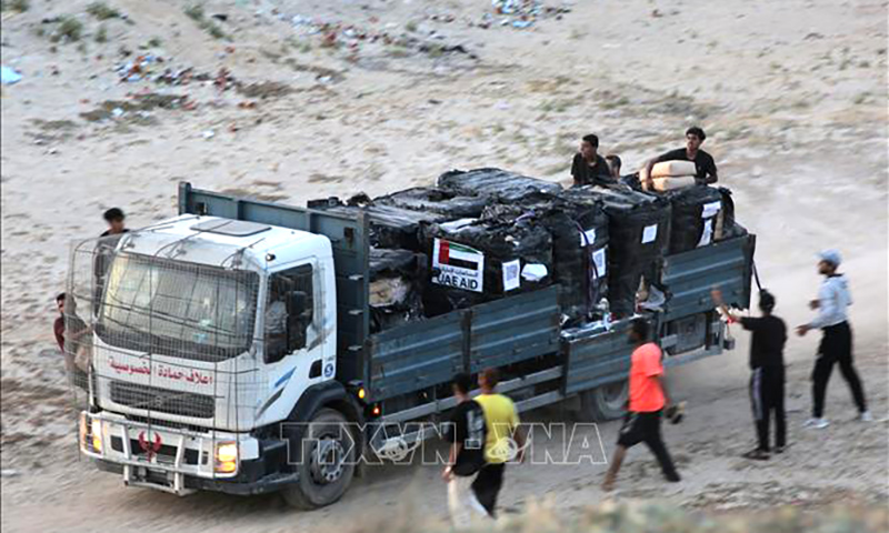Liên hợp quốc sử dụng tuyến đường nhân đạo mới đưa hàng cứu trợ tới Gaza