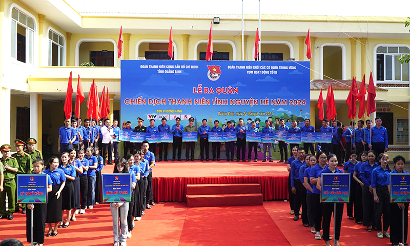 Ra quân Chiến dịch Thanh niên tình nguyện hè năm 2024