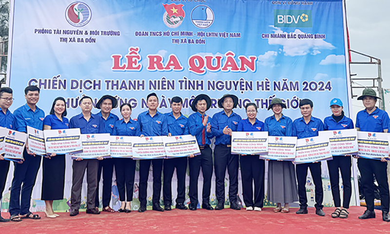 Ra quân chiến dịch thanh niên tình nguyện hè năm 2024