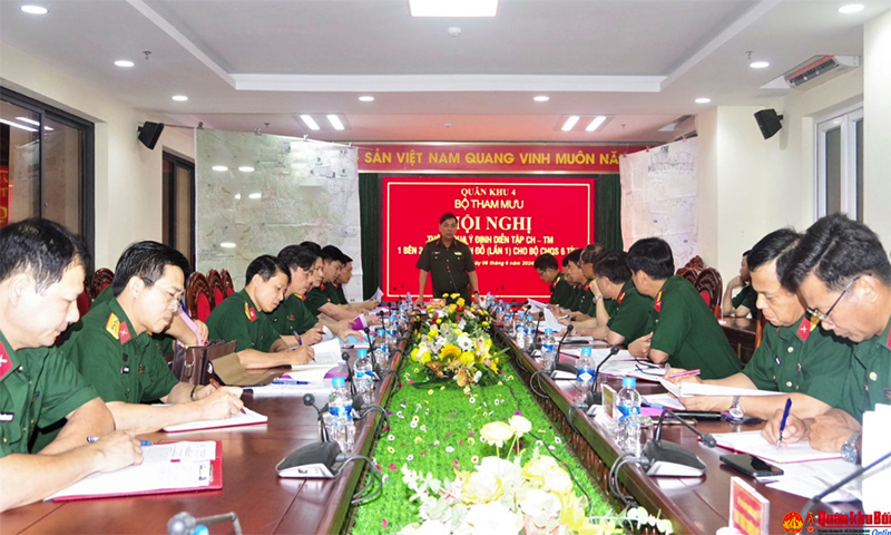 Quân khu 4: Thông qua ý định diễn tập của Bộ Chỉ huy Quân sự các tỉnh