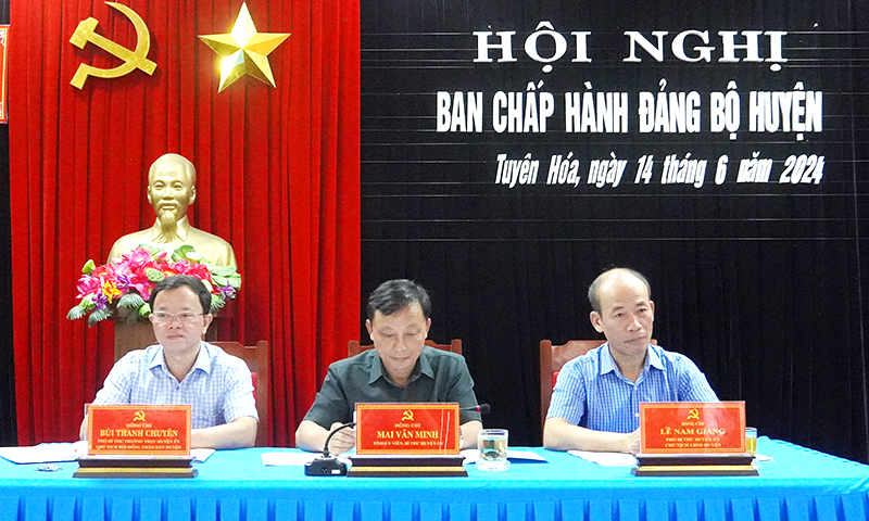 Tuyên Hóa: Tập trung lãnh đạo thực hiện các nhiệm vụ trọng tâm năm 2024