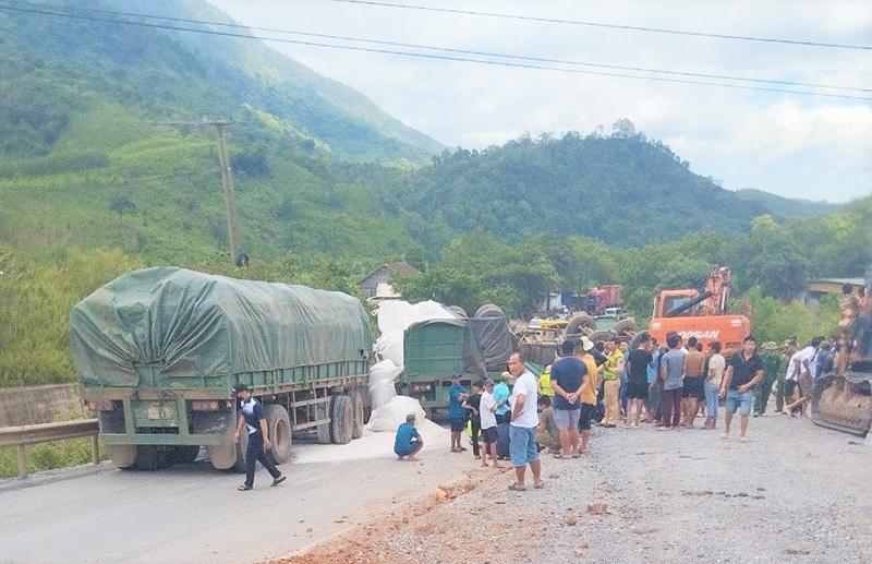 Tai nạn liên hoàn trên Quốc lộ 12A, một người tử vong