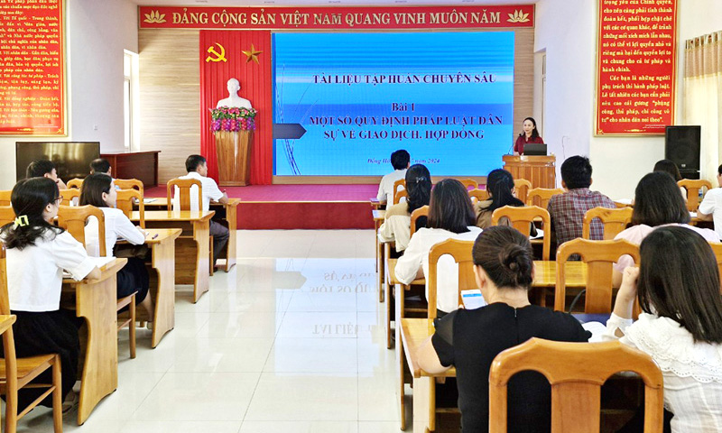 Hội nghị báo cáo viên pháp luật cấp tỉnh mở rộng quý III/2024