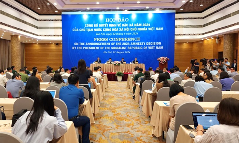 Công bố quyết định của Chủ tịch nước về đặc xá năm 2024