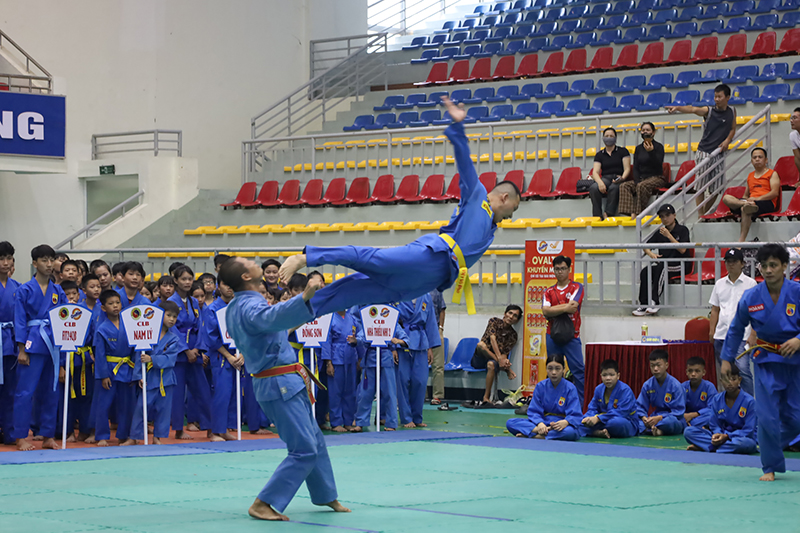 Hơn 170 vận động viên tham gia giải vô địch Vovinam các CLB tỉnh Quảng Bình lần thứ IV