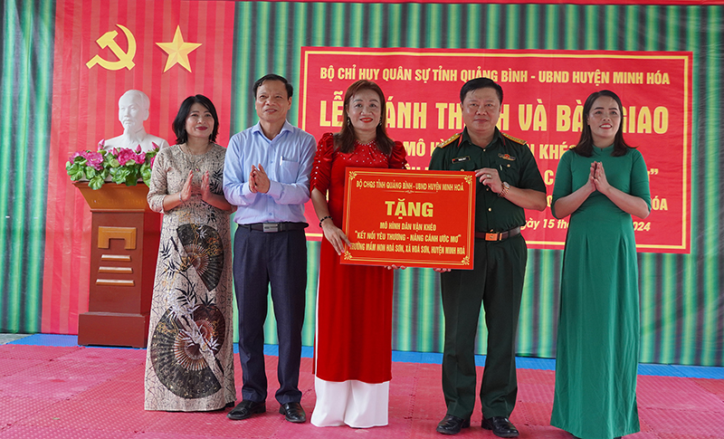 Bộ Chỉ huy Quân sự tỉnh: Khánh thành mô hình dân vận khéo ở xã Hóa Sơn