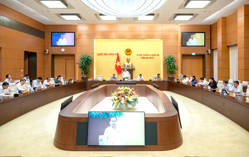 Ủy ban Thường vụ Quốc hội tiến hành phiên họp thứ 36 từ ngày 19/8