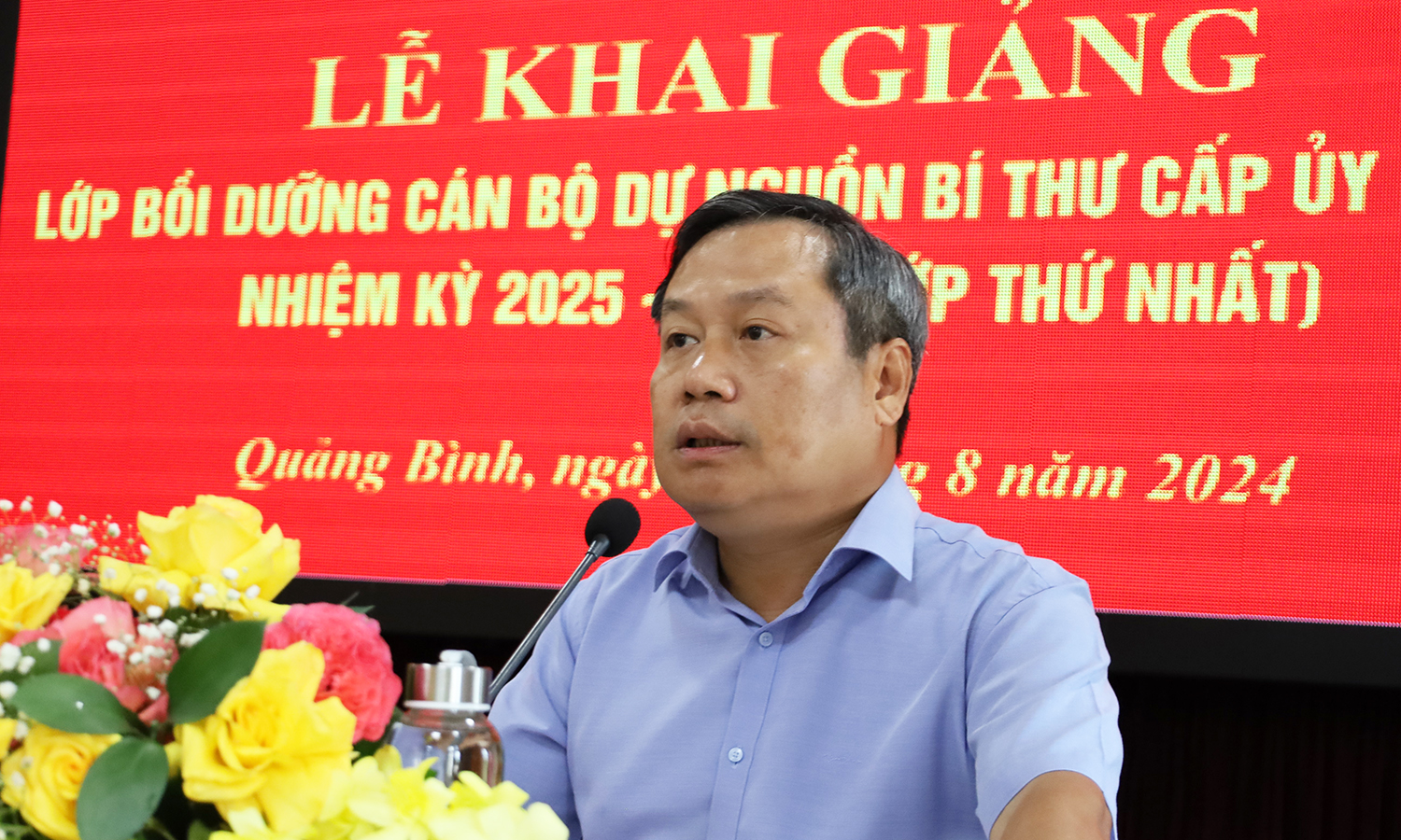 Khai giảng lớp bồi dưỡng cán bộ dự nguồn bí thư cấp ủy cấp xã