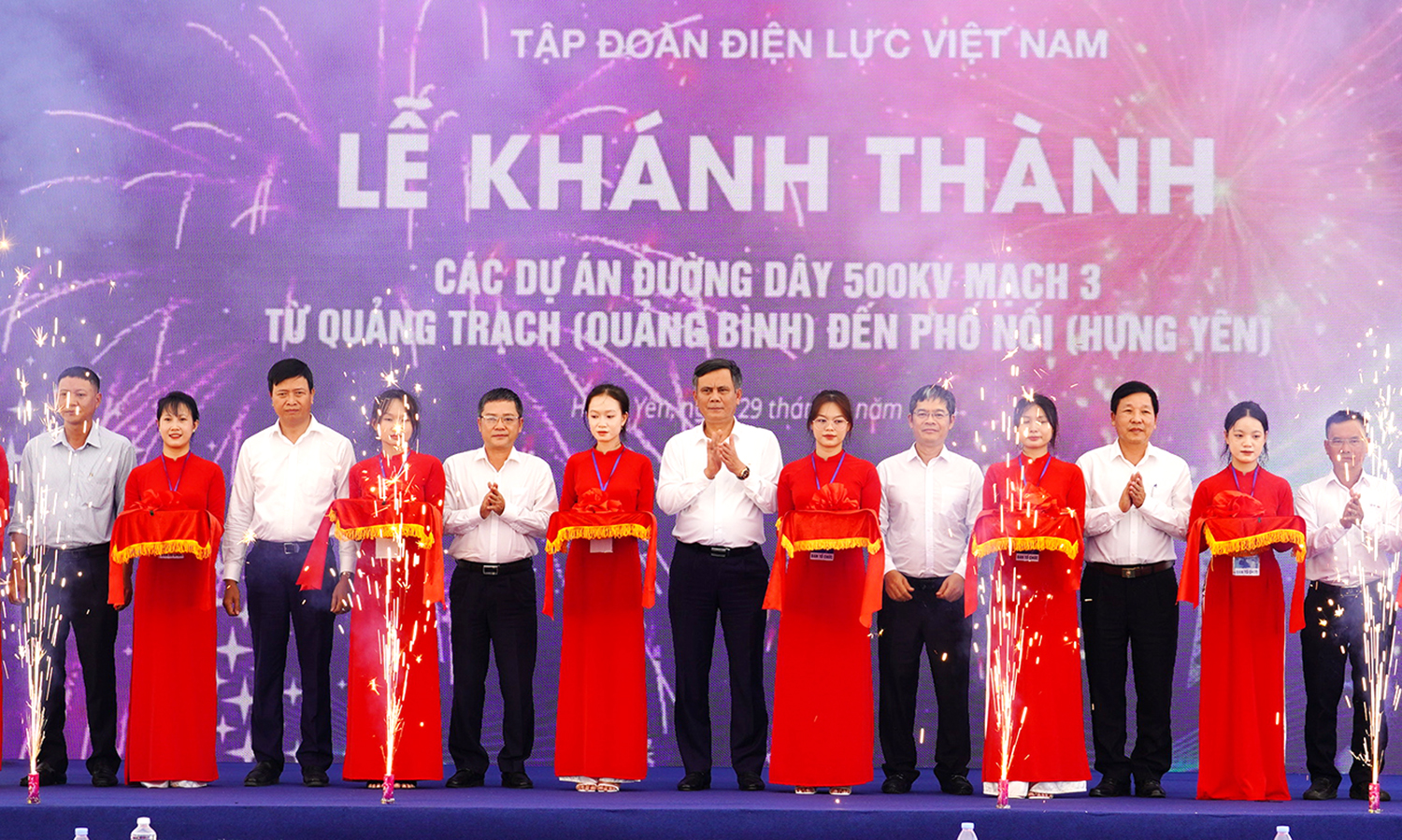 Khánh thành dự án đường dây 500kV mạch 3 Quảng Trạch-Phố Nối