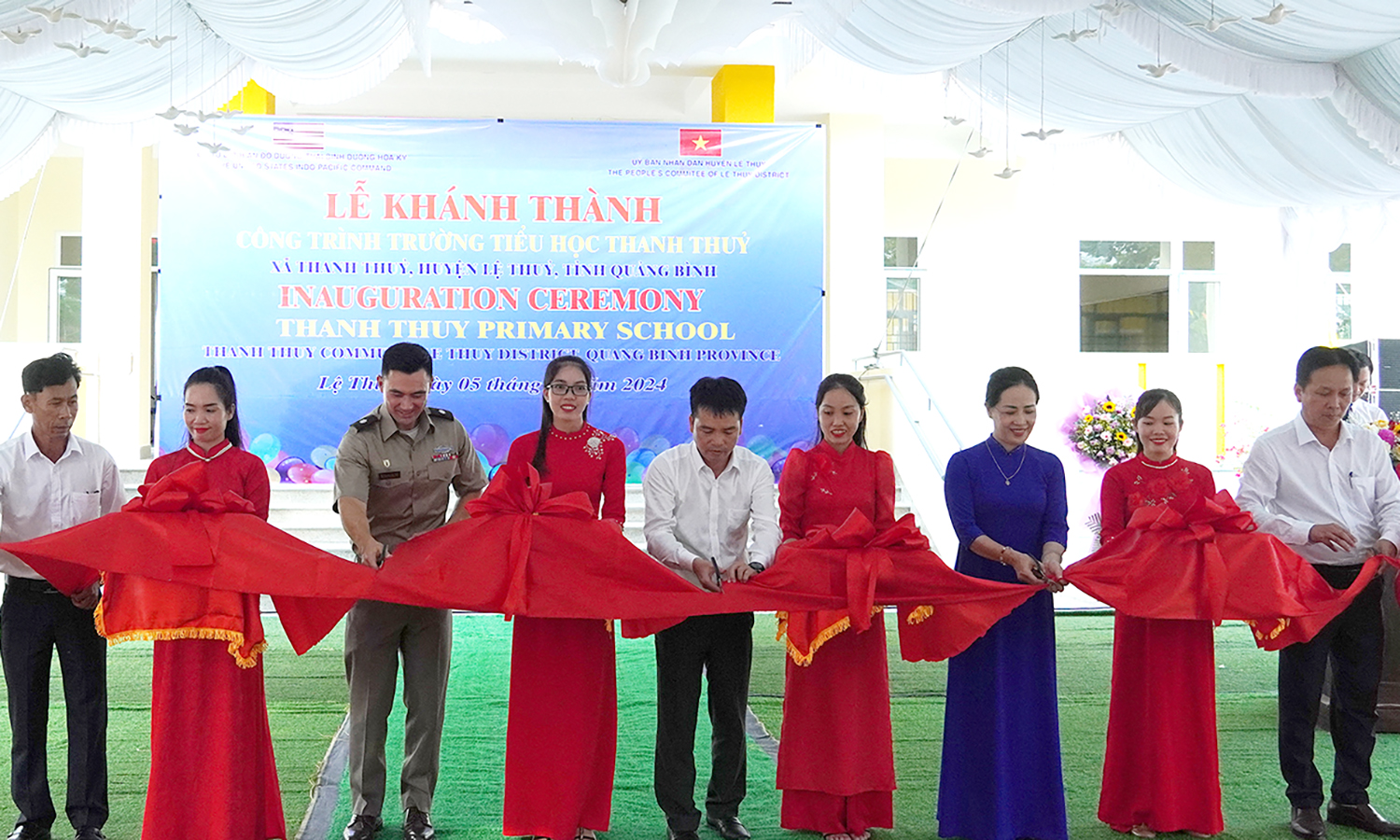 Lệ Thủy: Khánh thành công trình Trường tiểu học Thanh Thủy