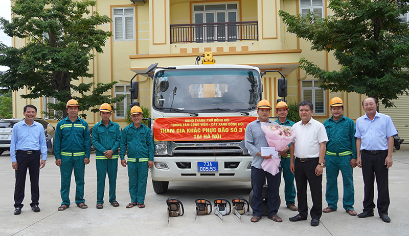 TP. Đồng Hới: Tham gia khắc phục hậu quả của bão số 3 tại Hà Nội và Hải Phòng