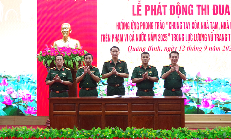 Bộ Chỉ huy Quân sự tỉnh: Chung tay xóa nhà tạm, nhà dột nát trên phạm vi cả nước