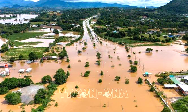 Thái Lan ban bố cảnh báo lũ sông Mekong đối với 5 tỉnh Đông Bắc