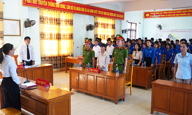 Phiên tòa giả định "Tuyên truyền về Luật Nghĩa vụ quân sự"