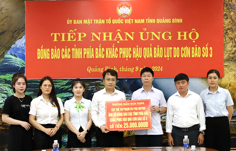Các cấp Công đoàn Quảng Bình hướng về đồng bào miền Bắc