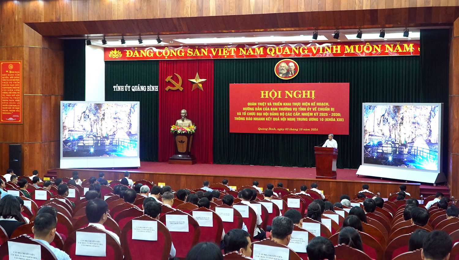 Thông báo nhanh kết quả hội nghị Trung ương 10 và quán triệt các nội dung chuẩn bị, tổ chức đại hội đảng bộ các cấp
