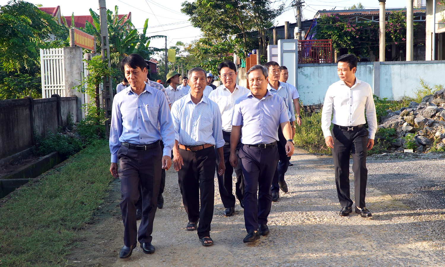Đồng chí Bí thư Tỉnh ủy kiểm tra công tác phòng, chống thiên tai