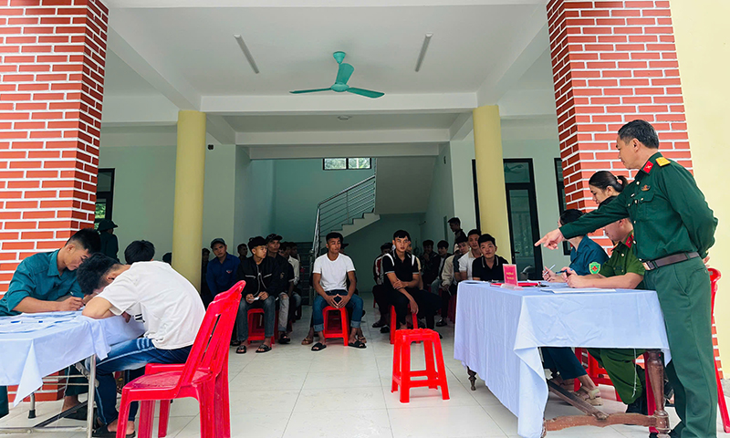 Tham mưu triển khai công tác tuyển quân