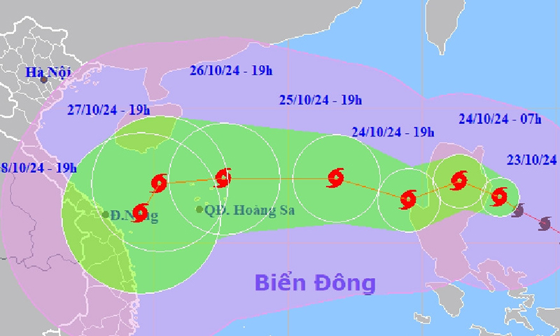 Công điện về việc ứng phó với bão TRAMI gần biển Đông