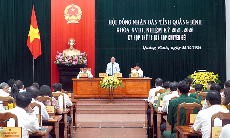 Nghị quyết HĐND tỉnh khóa XVIII, nhiệm kỳ 2021-2026, kỳ họp thứ 18