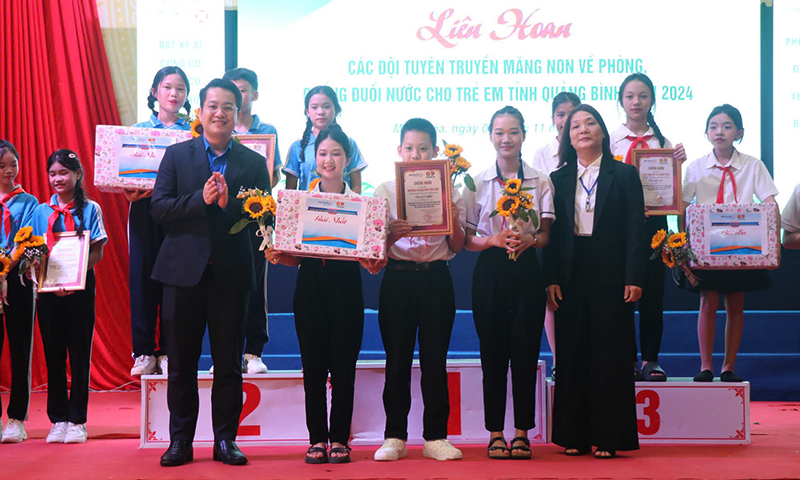 Liên hoan tuyên truyền măng non về phòng, chống đuối nước cho trẻ em